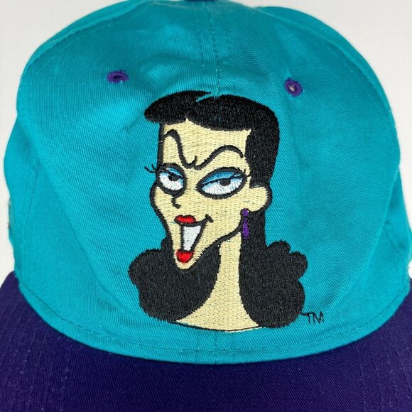Vintage 90s Natasha Bullwinkle Snapback American Needle Hat - Picture 3 of 12